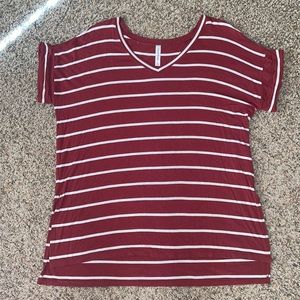 Striped tee shirt size XL